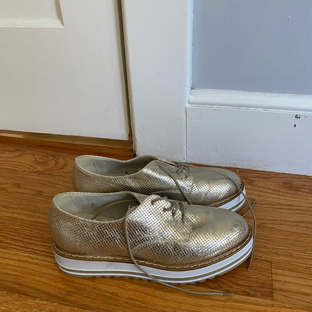 Summit Gold Platform Shoes | Never Worn